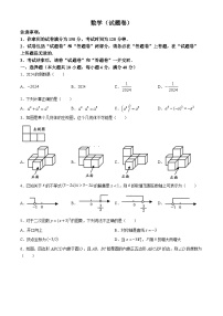 2024年安徽省宿州市砀山县中考二模数学试题