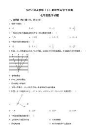 湖北省十堰市郧西县2023-2024学年七年级下学期期中数学试题（原卷版+解析版）