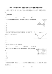 2024年陕西省榆林市靖边县九年级中考数学模拟试卷