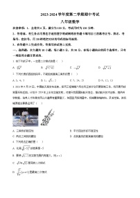 广东省韶关市翁源县2023-2024学年八年级下学期期中数学试题（原卷版+解析版）