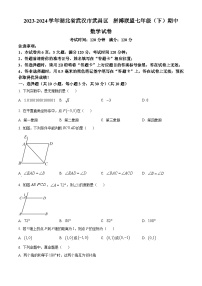 湖北省武汉市武昌区拼搏联盟2023-2024学年七年级下学期期中数学试题（原卷版+解析版）