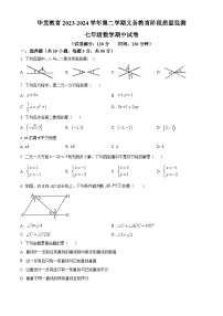 广东省珠海市华发教育2023-2024学年七年级下学期期中数学试题（原卷版+解析版）