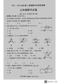 河南省洛阳市洛龙区2023-2024学年下学期七年级期中考试数学试卷+