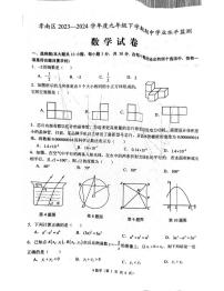 湖北省孝感市孝南区2023-2024学年下学期期中九年级数学试题