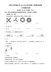 广东省深圳市深圳大学附属中学2023-2024学年八年级下学期期中数学试题（原卷版+解析版）