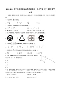 2023-2024学年陕西省西安市雁塔区高新一中八年级（下）期中数学试卷（含解析）