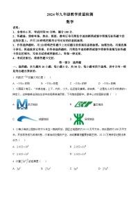 2024年广东省 深圳市盐田区中考一模数学试题（原卷版+解析版）