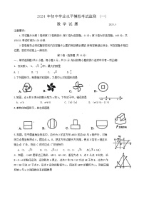 2024年山东省潍坊市昌邑市中考一模数学试题