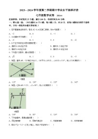 河北省唐山市路南区2023-2024学年七年级下学期期中数学试题