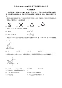 江西省景德镇市乐平市2023-2024学年八年级下学期期中数学试题