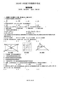 安徽省阜阳市第十五中学2023-2024学年八年级下学期数学期中试题