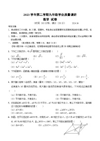 2024青浦区中考数学二模卷