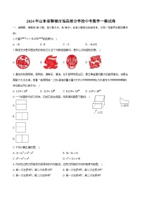 2024年山东省聊城市冠县部分学校中考数学一模试卷（含解析）