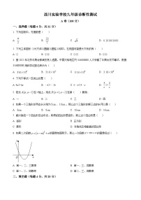 2023年四川省成都市武侯区西川实验学校中考诊断性考试数学模拟预测题（原卷版+解析版）