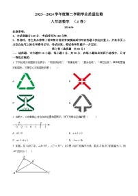 山东省枣庄市山亭区2023-2024学年八年级下学期期中数学试题（原卷版+解析版）