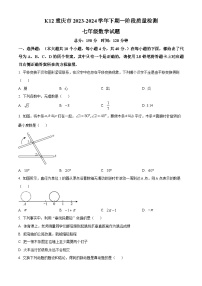 重庆市2023-2024学年七年级下学期期中数学试题（原卷版+解析版）