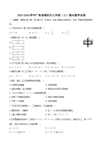 +广东省揭阳市2023-2024学年九年级上学期期末数学试卷+