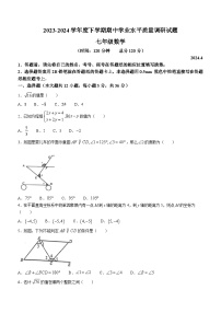 山东省临沂市临沂经济技术开发区2023-2024学年七年级下学期期中数学试题