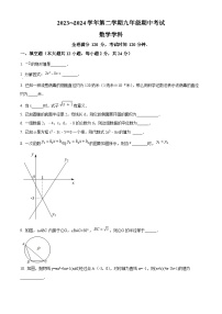 江苏省镇江市丹阳市2023-2024学年九年级下学期期中数学试题（原卷版+解析版）