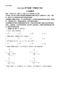 广东省东莞市虎外、丰泰、嘉外2023-2024学年八年级下学期期中联考数学试题（原卷版+解析版）