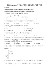 河南省洛阳市洛宁县2023-2024学年八年级下学期期中数学试题（原卷版+解析版）