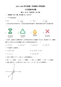 江苏省盐城市东台市2023-2024学年九年级下学期期中数学试题（原卷版+解析版）