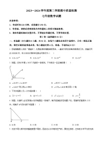 山东省潍坊市2023-2024学年七年级下学期期中数学试题（原卷版+解析版）