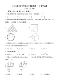 2024年山东省菏泽市巨野县九年级中考一模数学试题（原卷版+解析版）