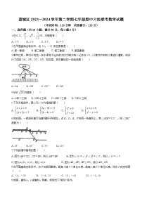 广东省惠州市惠城区惠泽学校六校联考2023-2024学年七年级下学期期中数学试题(无答案)