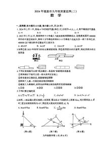 2024年吉林省长春市德惠市九年级中考二模数学试题