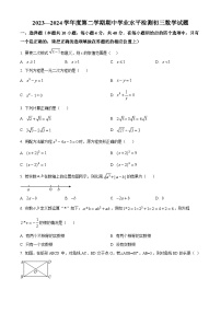 山东省淄博市高新区2023-2024学年九年级下学期期中考试数学试题（原卷版+解析版）