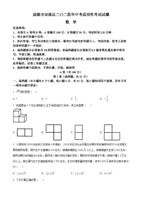 2024年四川省双流区中考（二模）适应性考试数学试题（原卷版+解析版）