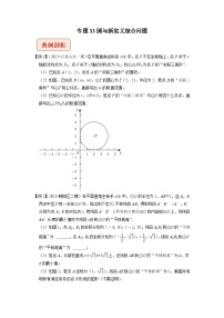 2024年中考数学二轮复习压轴题培优练习专题33圆与新定义综合问题（2份打包，原卷版+教师版）