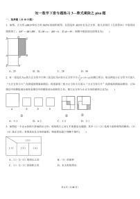 初一数学下册专题练习4--整式乘除之pisa题（PDF版，含答案）