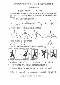 广西柳州三十五中2023-2024学年七年级下学期期中考试数学试题