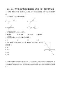 2023-2024学年湖北省武汉市东西湖区七年级（下）期中数学试卷（含解析）