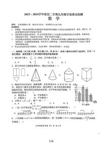 2024年广东省汕头市濠江区九年级中考数学一模试题