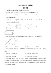 2024年山东省滨州市沾化区九年级中考一模数学试题（原卷版+解析版）