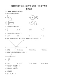 福建师范大学附属中学2023-2024学年七年级下学期期中数学试题（原卷版+解析版）