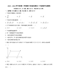 广东省广州外国语学校2023-2024学年八年级下学期期中数学试题（原卷版+解析版）