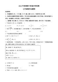 河南省南阳市2023-2024学年七年级下学期期中数学试题（原卷版+解析版）