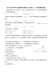 2023-2024学年江苏省泰州市靖江市七年级（上）期末数学试卷（含解析）