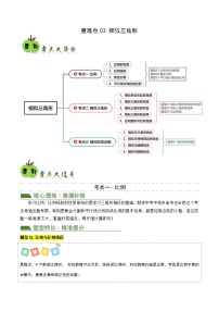 重难点03相似三角形（3考点7题型）2024年中考数学复习冲刺过关（全国通用）