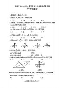 吉林省长春市德惠市2023-2024学年八年级下学期期中数学试题