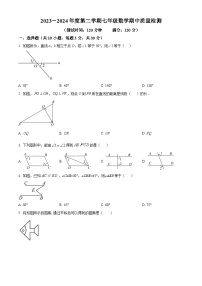 黑龙江省鸡西市部分学校2023-2024学年七年级下学期期中数学试题（原卷版+解析版）