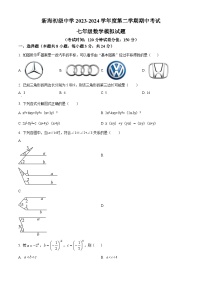 江苏省连云港市新海初级中学2023-2024学年七年级下学期期中数学试题（原卷版+解析版）