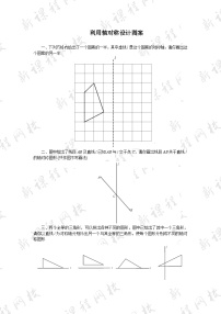 初中4 利用轴对称进行设计巩固练习