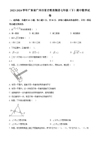 广东省广州市育才教育集团2023-2024学年七年级下学期期中数学试题（原卷版+解析版）