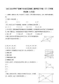 2023-2024学年广西南宁市良庆区银海三雅学校八年级（下）月考数学试卷（3月份）(含解析）