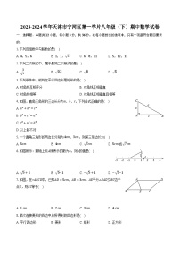 2023-2024学年天津市宁河区第一学片八年级（下）期中数学试卷(含解析）